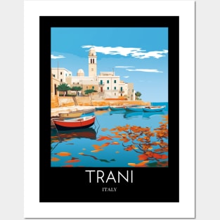 A Pop Art Travel Print of Trani - Italy Posters and Art